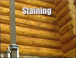  Henrico, North Carolina Log Home Staining